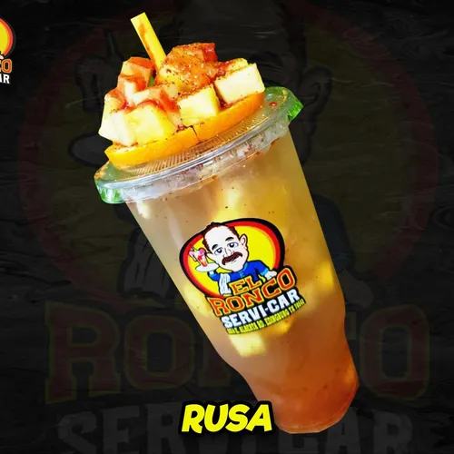 Rusa with fruit and chamoy
