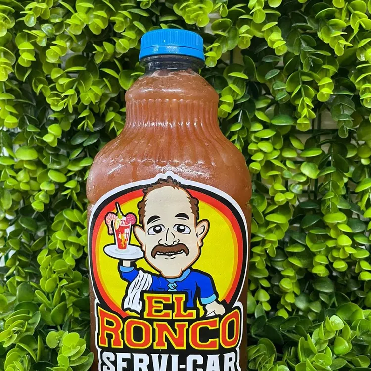 An El Ronco Grande Michelada bottle with the El Ronco logo